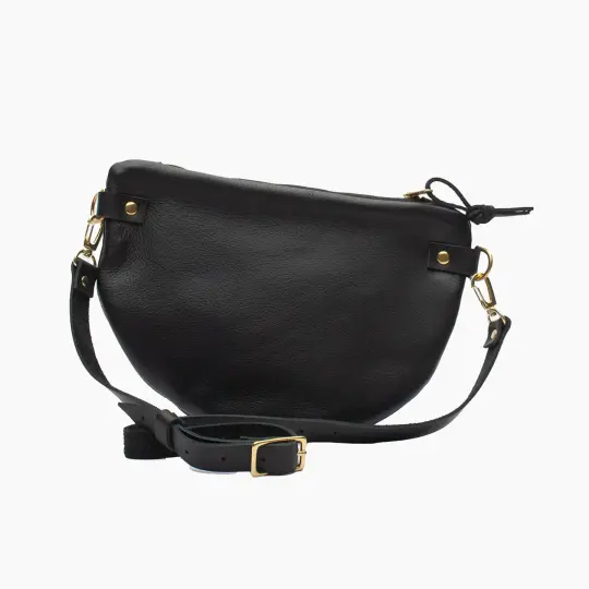 Frankie Pack in Black Leather