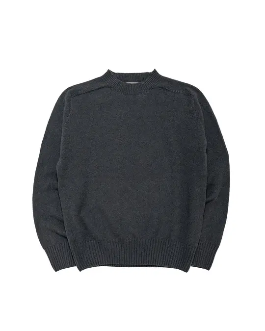 Margaret Howell Seamless Crew Neck Merino Cashmere Asphalt