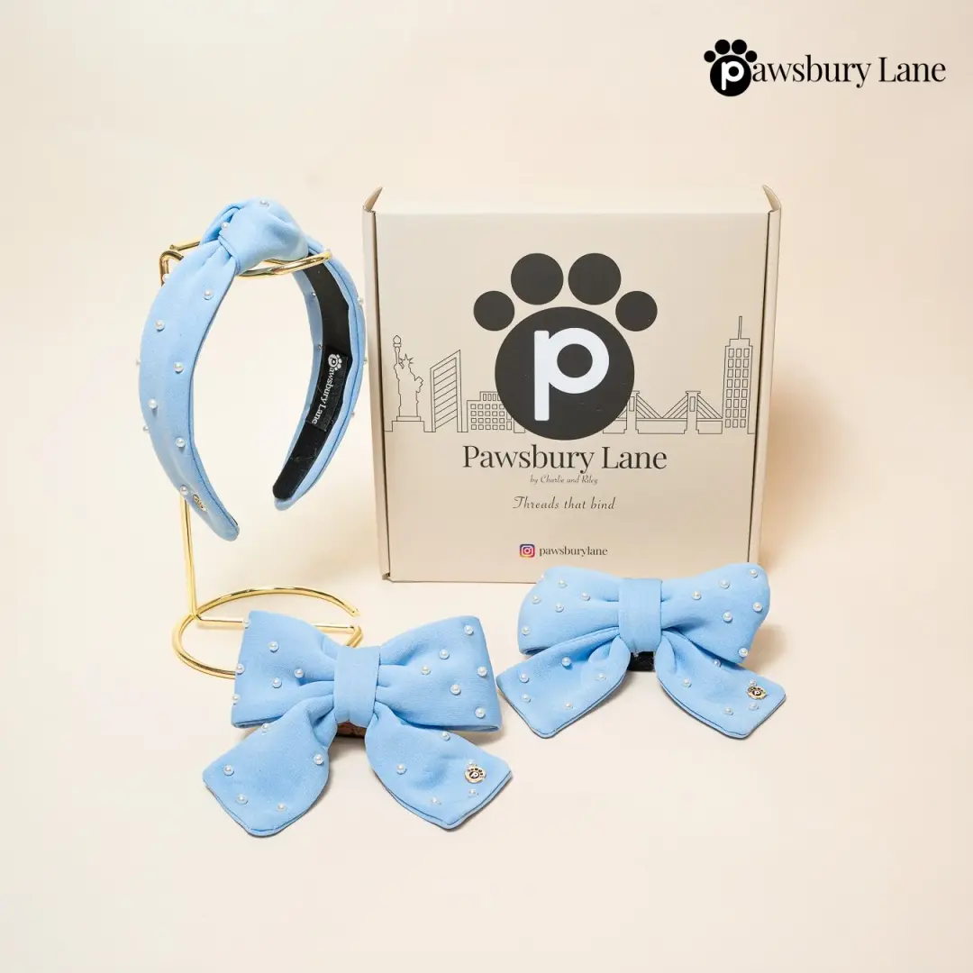 Sugar and Pearls - Cornflower -  Bundle & Save with Pet Sailor Bow