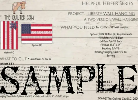 Helpful Heifer Liberty Wall Hanging