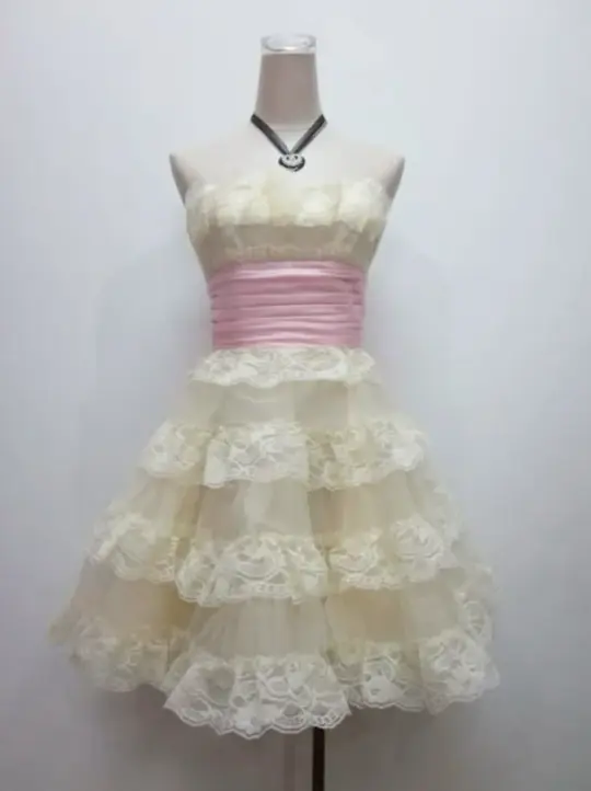 Cute Ivory Homecoming Dress ,A-Line Strapless Frilled Tulle Corset Short Prom Dress RS969