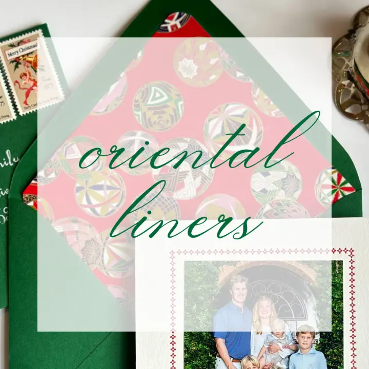 Oriental handmade Japanese Liners