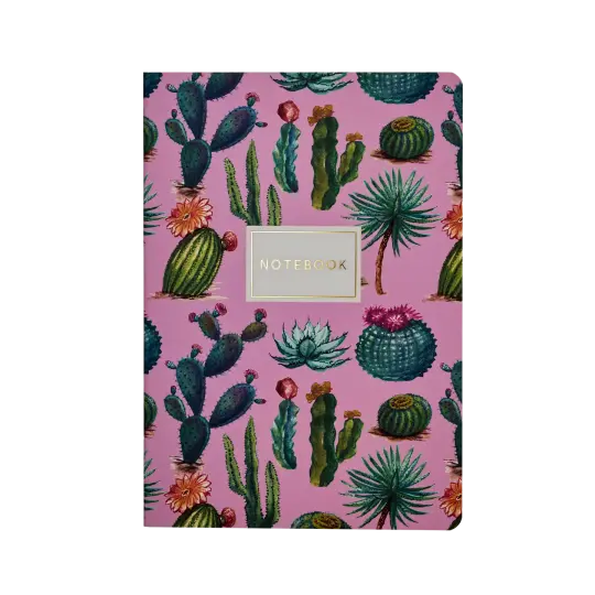 Cactus  on Rose Notebook