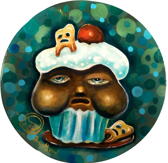 CORRUPT CAKE MINI PRINT ON CANVAS