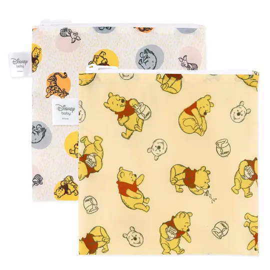 Reusable Snack Bag, Large 2 Pack: Pooh Bear and Friends