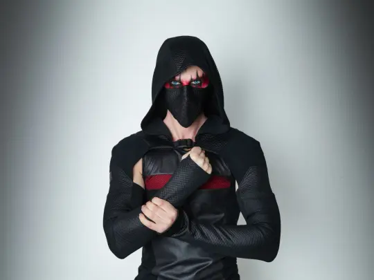 SH60 Hooded men shrug
