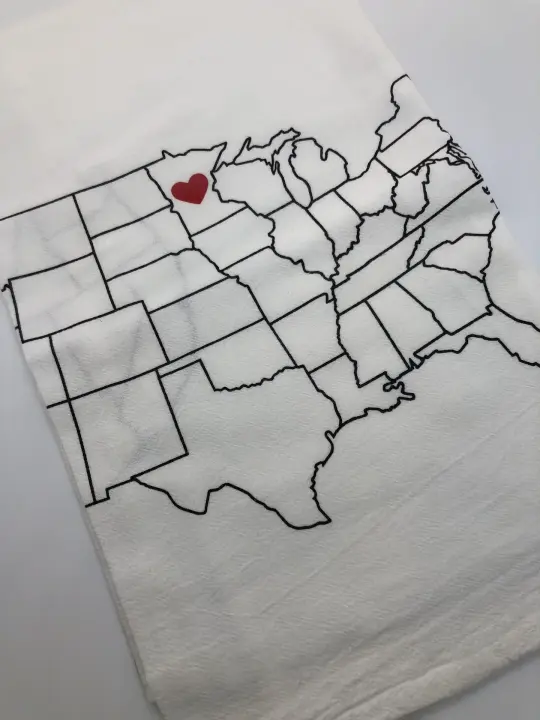 Minnesota Love Tea Towel