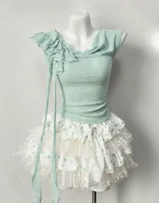 Fresh Mint Green Homecoming Dress ,A-Line Portrait Pleated Corset Mini Summer Dress RS768