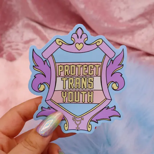Protect Trans Youth Large Vinyl Sticker