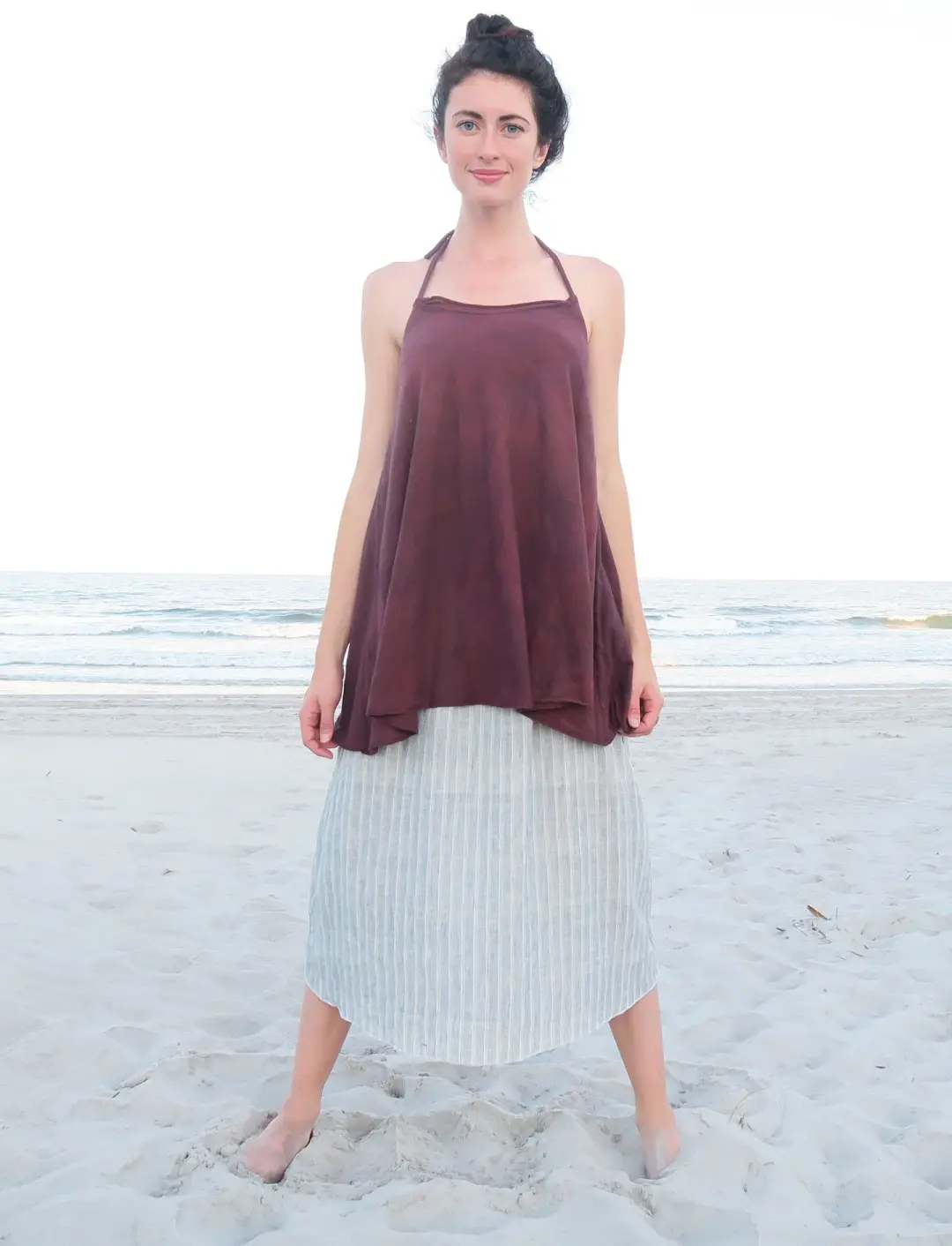Drawstring Halter Wanderer Tunic