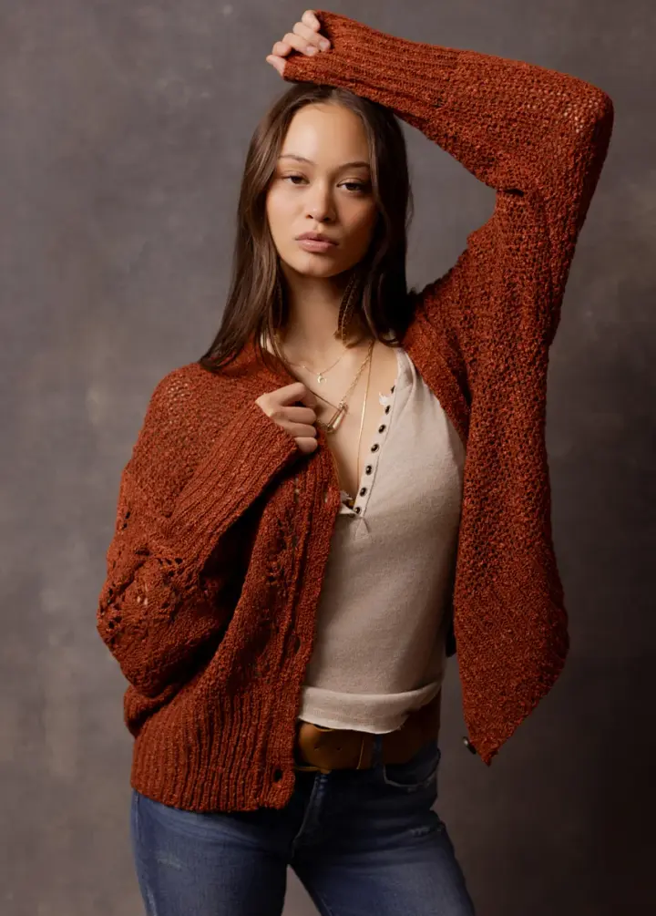 Prudence Sweater in Rust