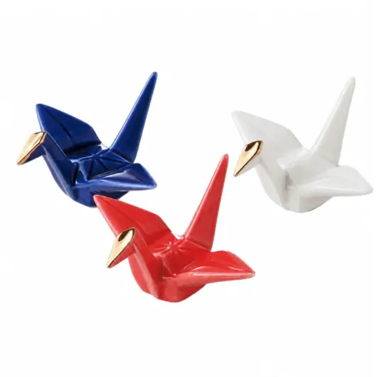 Origami Crane Chopstick Rest Set