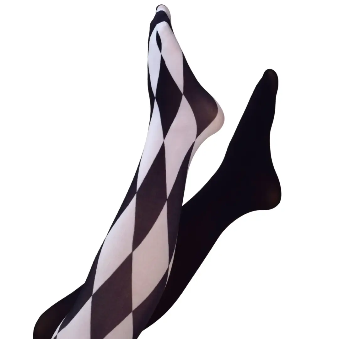 White Harlequin Tights [EARLY ACCESS]
