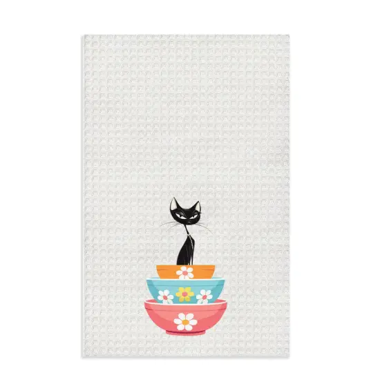 MCM  Atomic Cat in Pyrex I Dish Towels