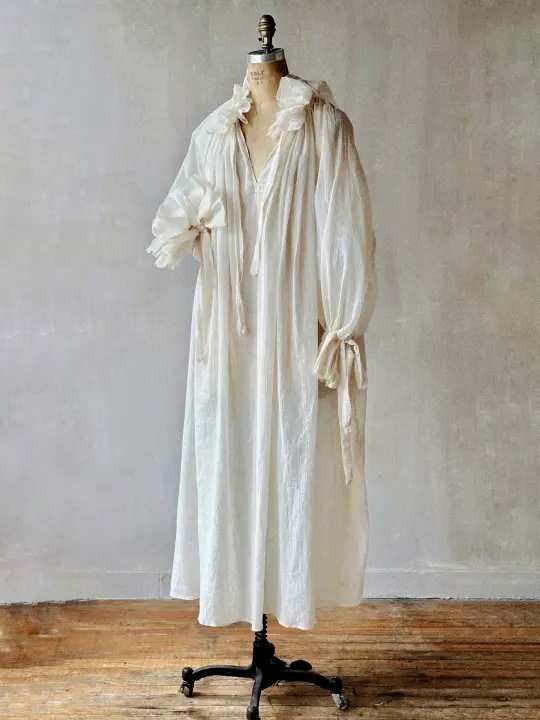 Ultra Maxi Alchemist Chemise in Parchment Cotton Gauze (In Stock)
