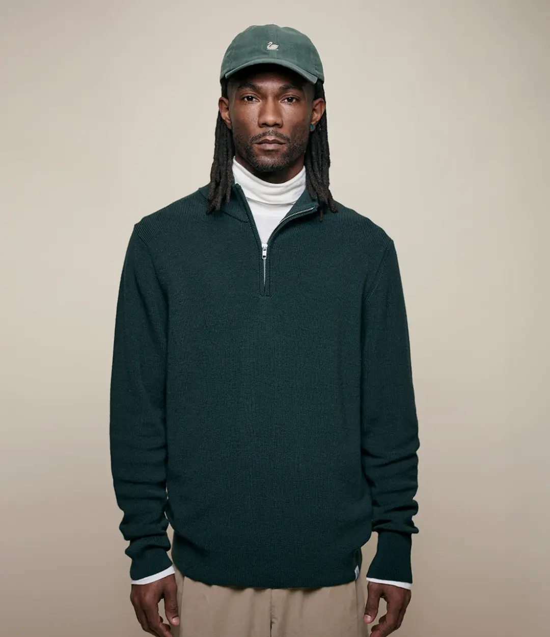 Merino Wool Half-Zip Sweater