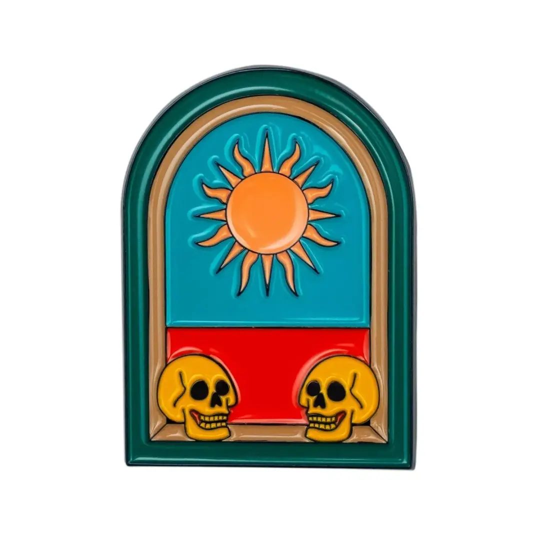 Skull Window Portal Pin