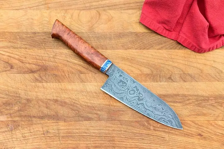 7″ Damascus Brain Coral Santoku