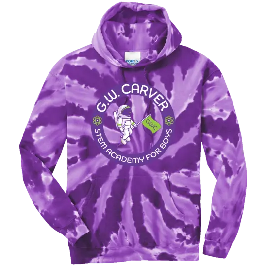 GWC STEM Academy Screen Printed PC146 Adult Tie-Dye Hoodie