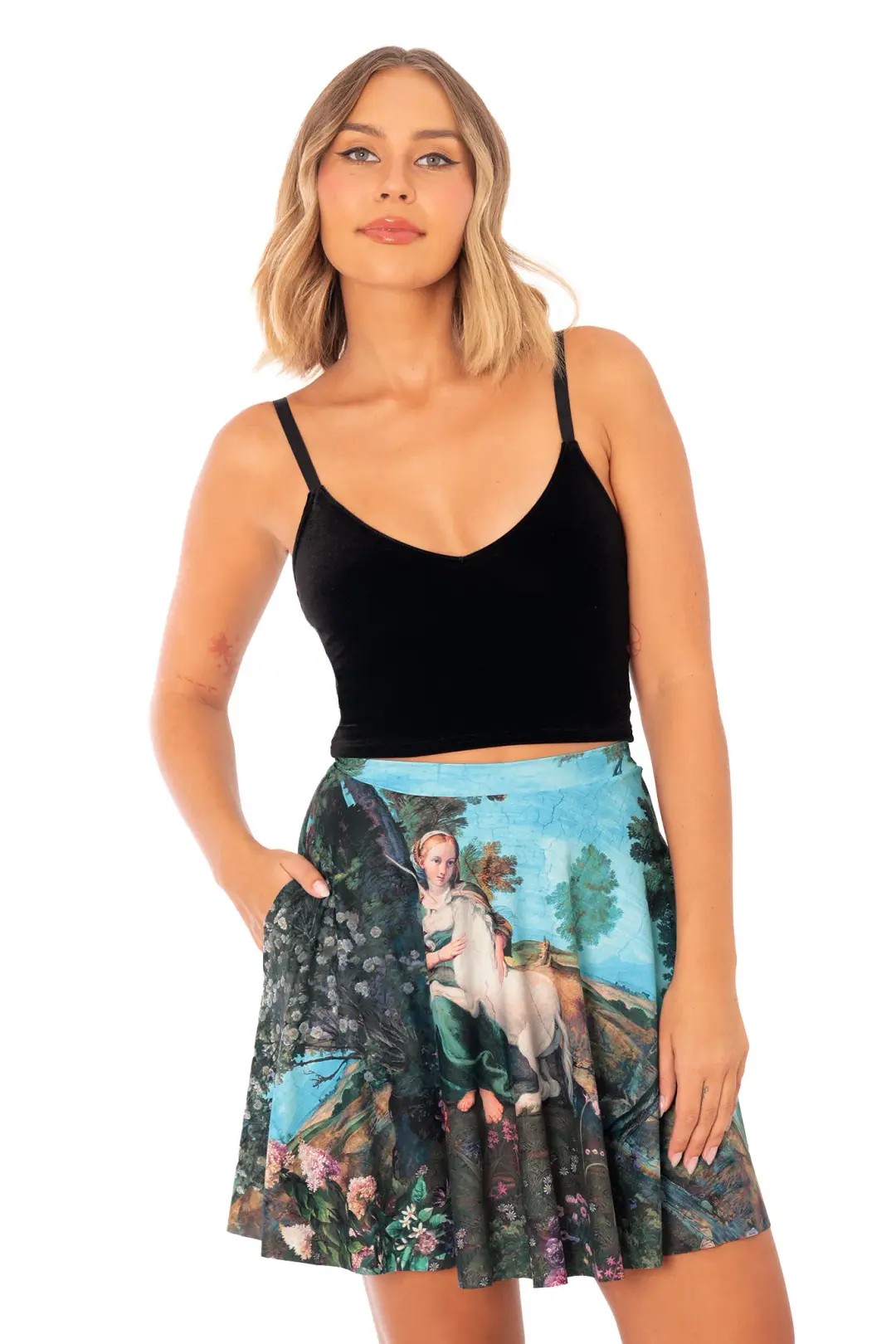 Unicorn Tales Pocket Skater Skirt