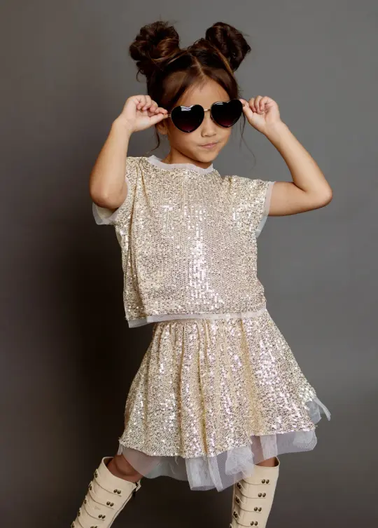 Izzy Top in Gold