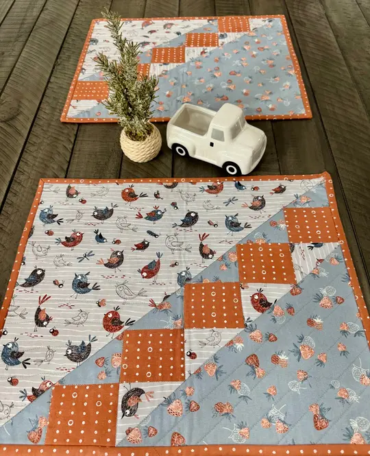 Helpful Heifer A Half Yard Pattern Placemats #31