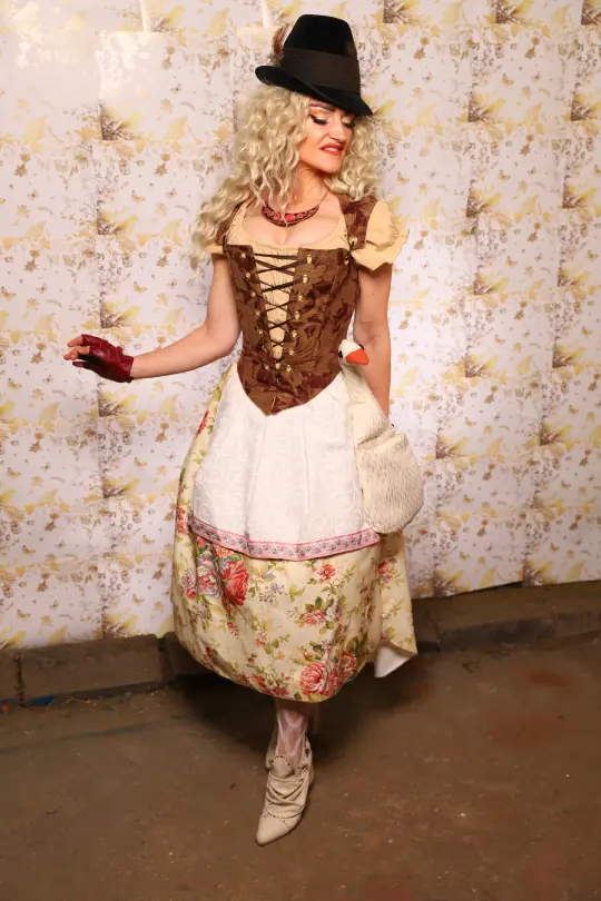 Oktoberfest Set #11: Elizabethan Corset + Hobbit Tulip Skirt + Apron *blouse sold separately* - Oktoberfest Sets Collection