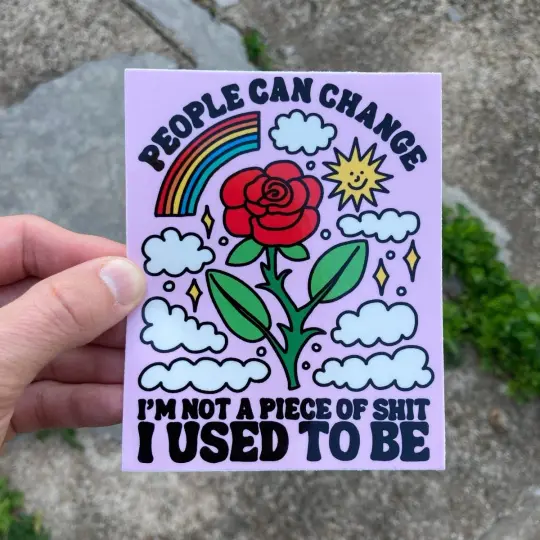People can change bumper sticker