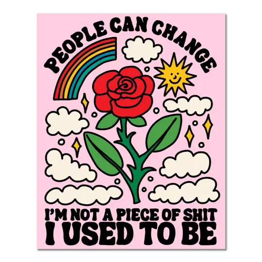 People can change print