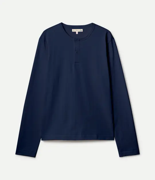 2M16LS Cropped Mid-Century Machine Refined Fit Henley