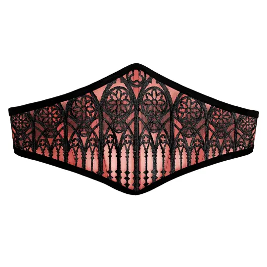 CATHEDRAL MESH CORSET BELT (RED)