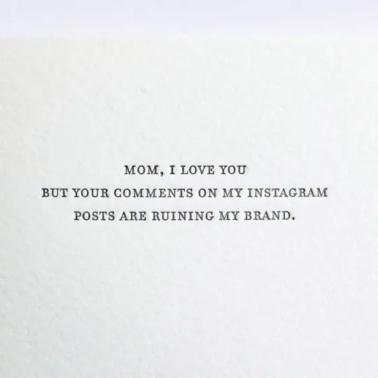 "Ruining My Brand" Mother's Day Card
