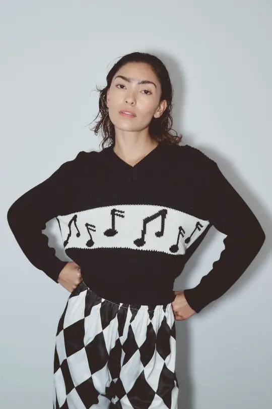 Music Notes Sweater