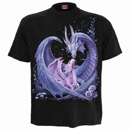 MATERNAL INSTINCTS Front Print T-Shirt Black - Gothic T-Shirt