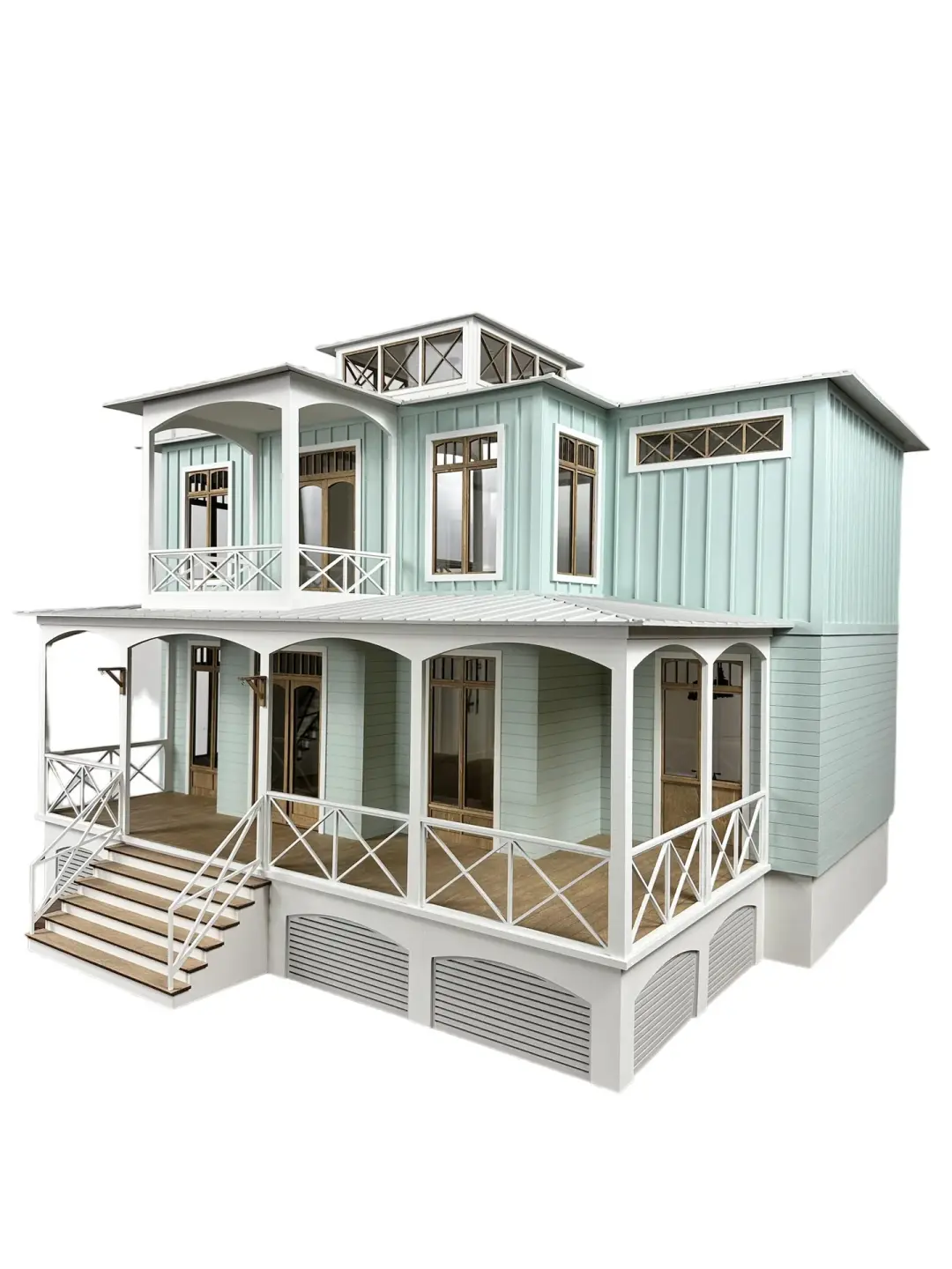 The Hampstead: Modern Coastal Home Kit in 1:12 Scale