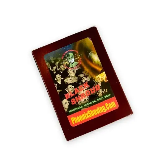 Black Shroud Moroccan Argan Oil Body Soap | Homage to Vintage Woodhue by Fabergé