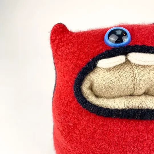 Drake the handmade plush monster