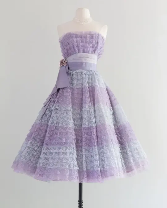 Puffy Tulle Dreamy Women's Homecoming Dress Lavender Corset Short Prom Dress RS2352