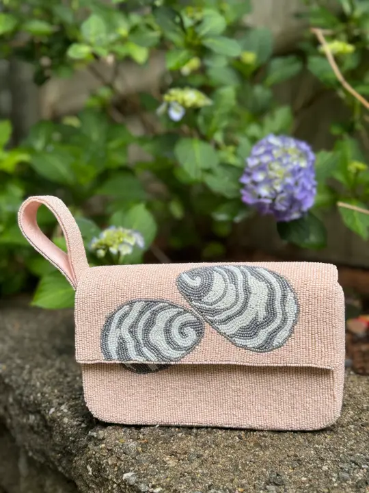 Oyster Bag/Clutch | Handmade Beaded Bag