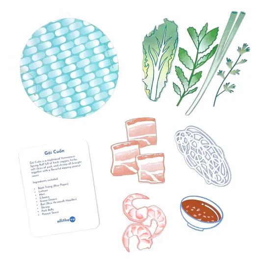 Gỏi Cuốn (Spring Roll) Stationery Set