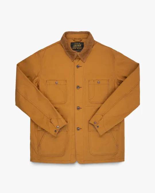 10oz Kurashikizome® Organic Cotton Duck Chore Jacket - Brown