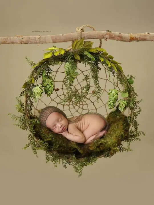 Nest of Curls Blanket - MOSSY GREEN