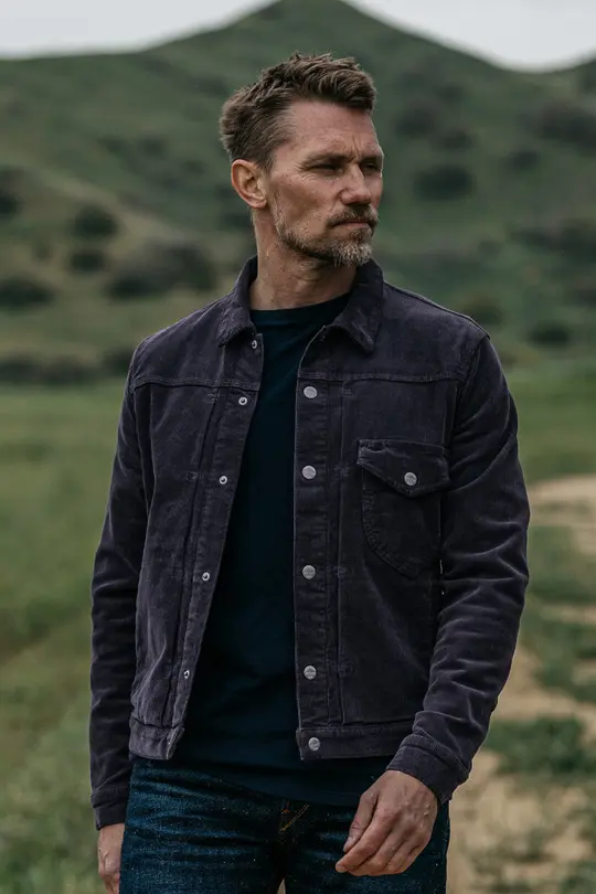 The Blade 16 Wale Stretch Corduroy - Charcoal