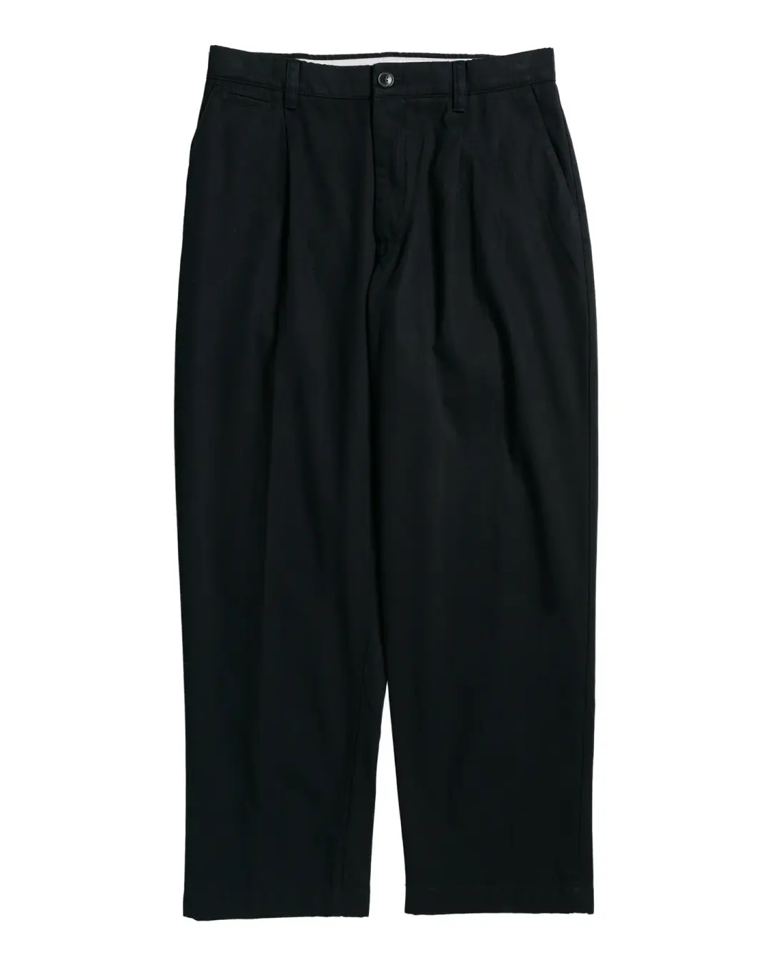 Norse Projects Volda Pleated Cotton Twill Trouser Black