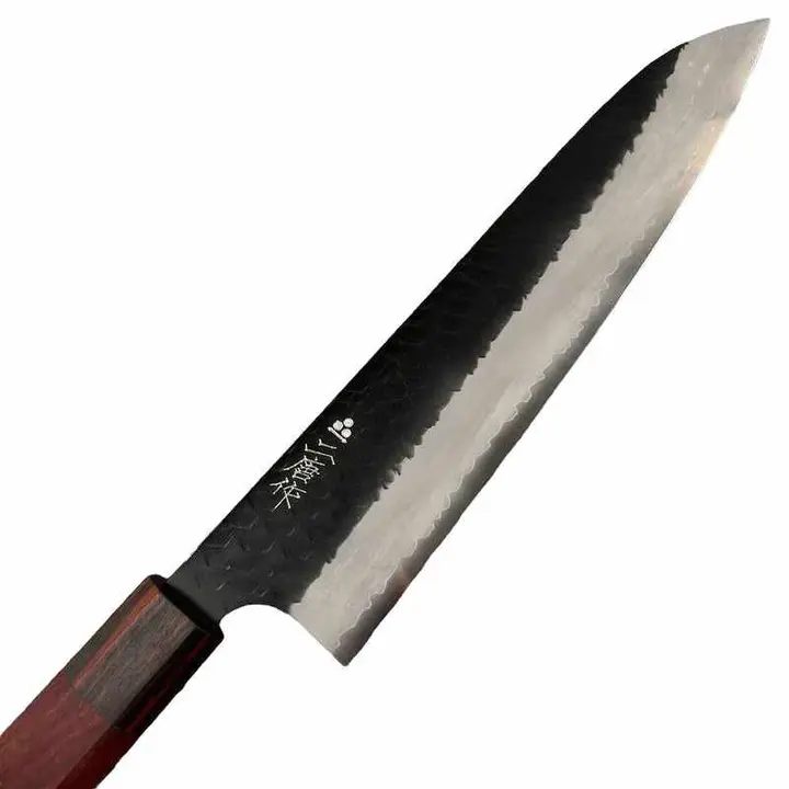 NIGARA HAMONO SG2 Kurouchi Tsuchime Gyuto 240mm Rosewood Handle