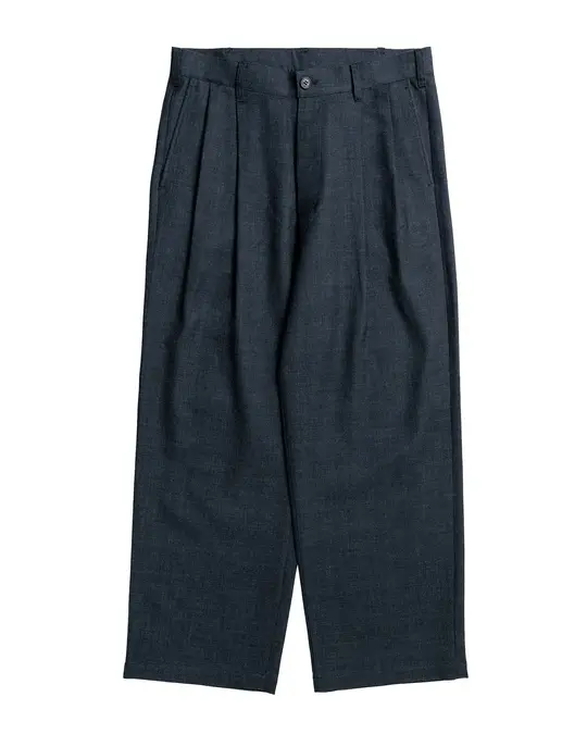 Universal Products Wool Cotton 2 Tuck Trousers Charcoal
