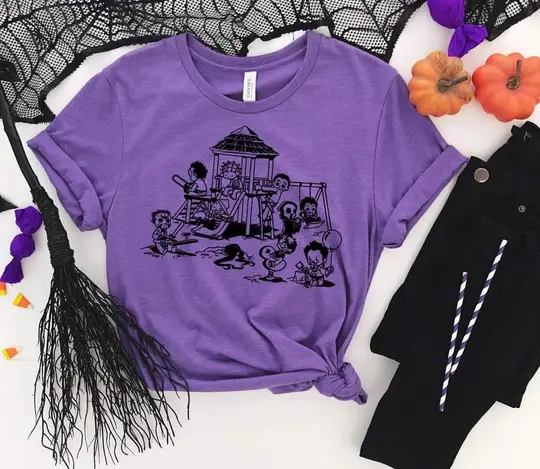 Cute But Spooky Horror Playhouse Unisex Halloween Tee
