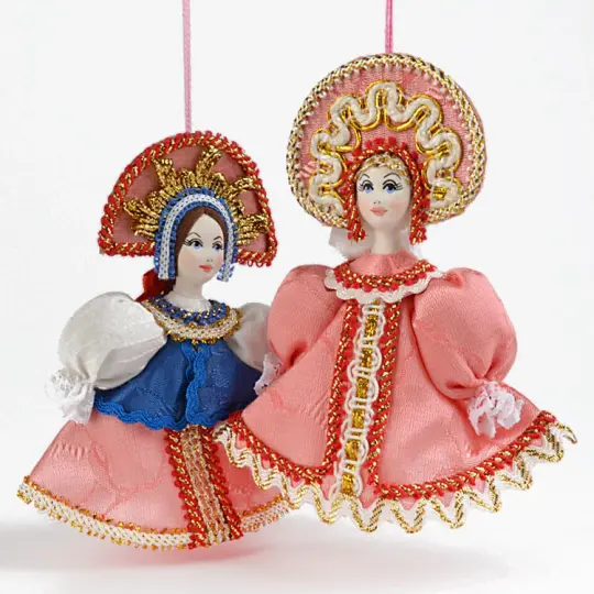 Russian Pink Princess Ornament Set