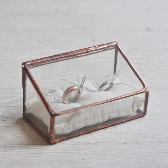 Lidded Ring Box, double display