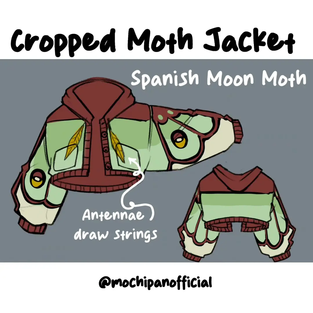 (Interest Check) Spanish Moon Moth Cropped Jacket (In Development)